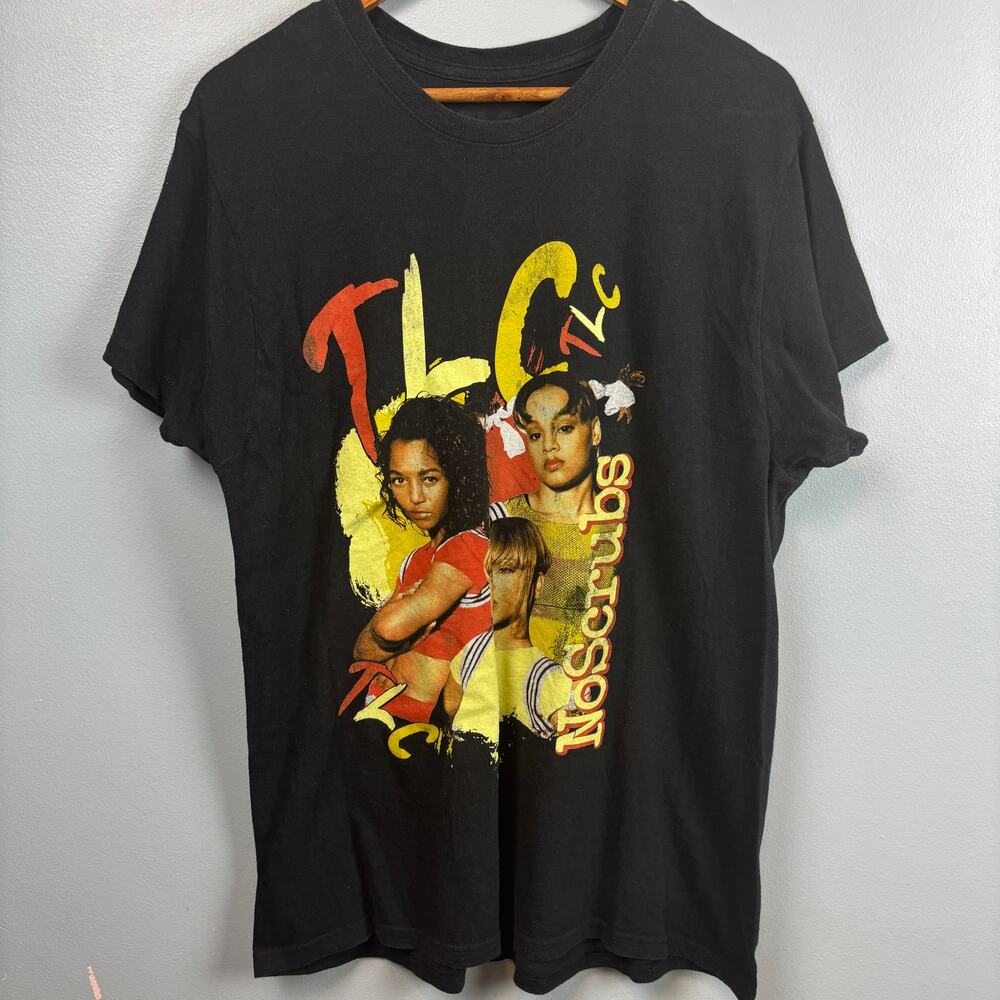 Vintage TLC No Scrubs Graphic T-Shirt Hip Hop Music 90s Y2K Cotton Streetwear